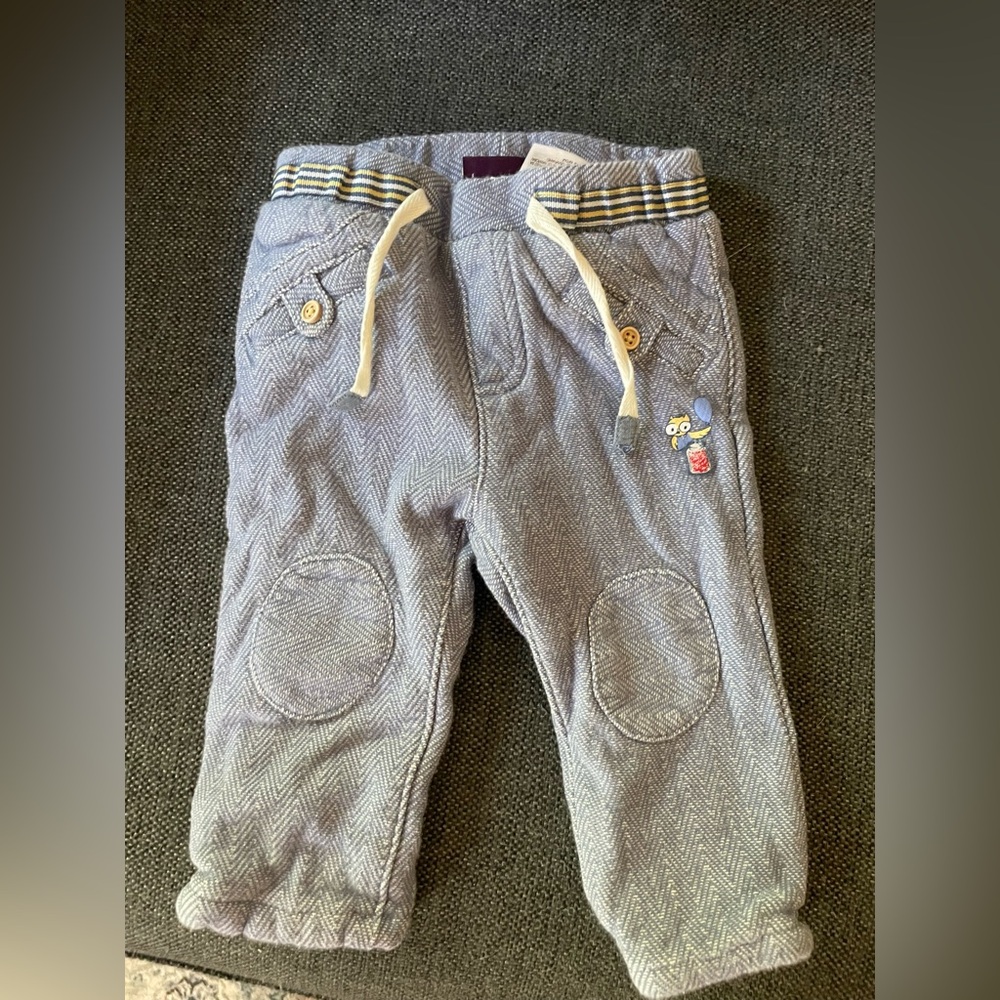 Sargeant Major Baby Pull-On Jeans with Patch Detail Size 12 months